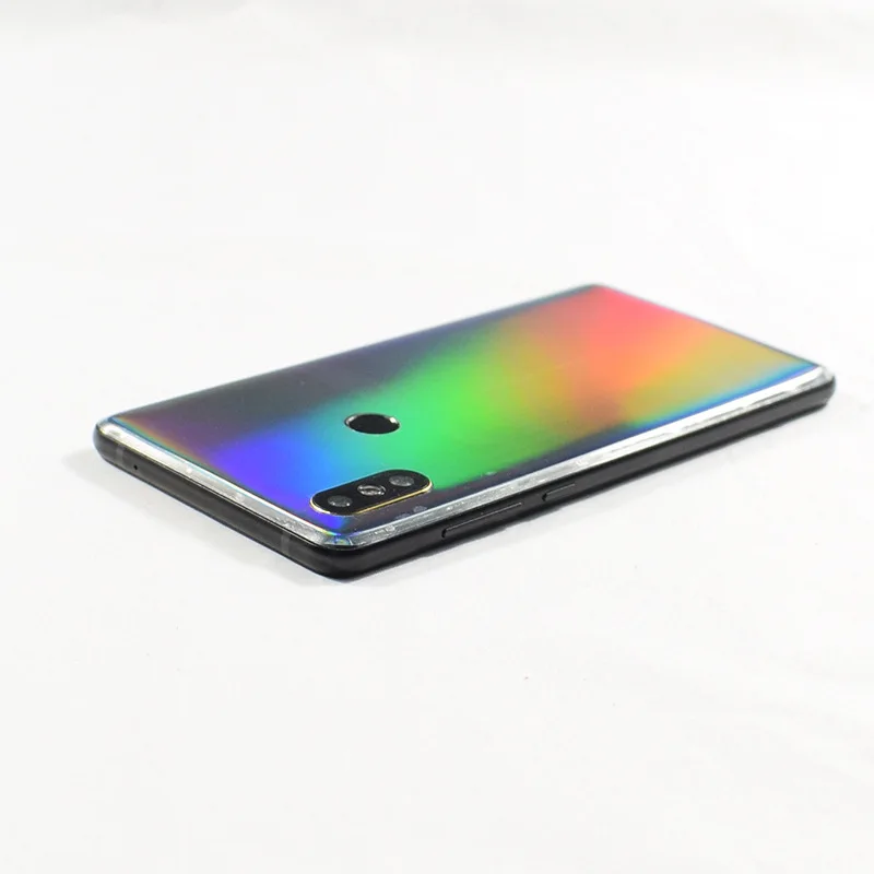 أورورا التدرج شفافة الزخرفية ل Xiaomi مزيج 2 S Mix2s الهاتف المحمول حامي MIX2s الخلفي فيلم ملصقات مع هدية