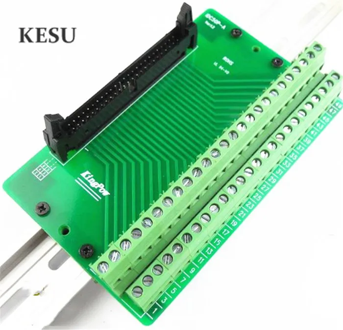 IDC50 50-Pin Connector Signals Breakout Board Screw terminals Din