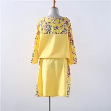 5XL 6XL Large Size 2017 Summer Dress Big Size Print Dress Blue Red Yellow Straight Dresses Plus Size Women Clothing Vestidos