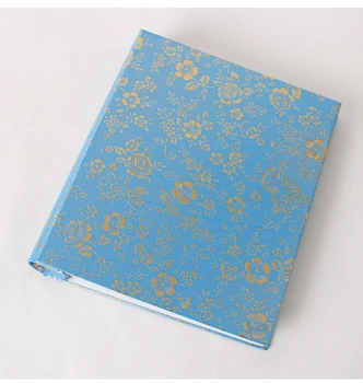 

PU Leather Photo Album For 7 Inches Photos Floral Yearbook Picture Album Interleaf Welding Autograph Book Children Birthday Gift