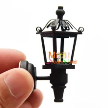 1/12 кукольный домик Миниатюрный наружный садовый настенный светодиодный светильник с аккумулятором