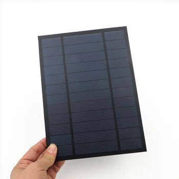 

Mini 6V 6W 1000mA Solar Panel Polycrystalline Solar Cell Supply Power Panel Module DIY Battery for Cell Phone Toy Chargers