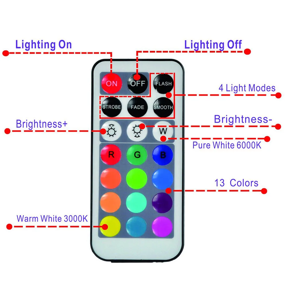 Lâmpada da Noite da Luz do Chá Vaso de Natal Festa de Casamento Ip68 à Prova Água Multi Color Submersíveis Luzes Debaixo Tigela Deco d' Led 7 Luzes e Iluminação