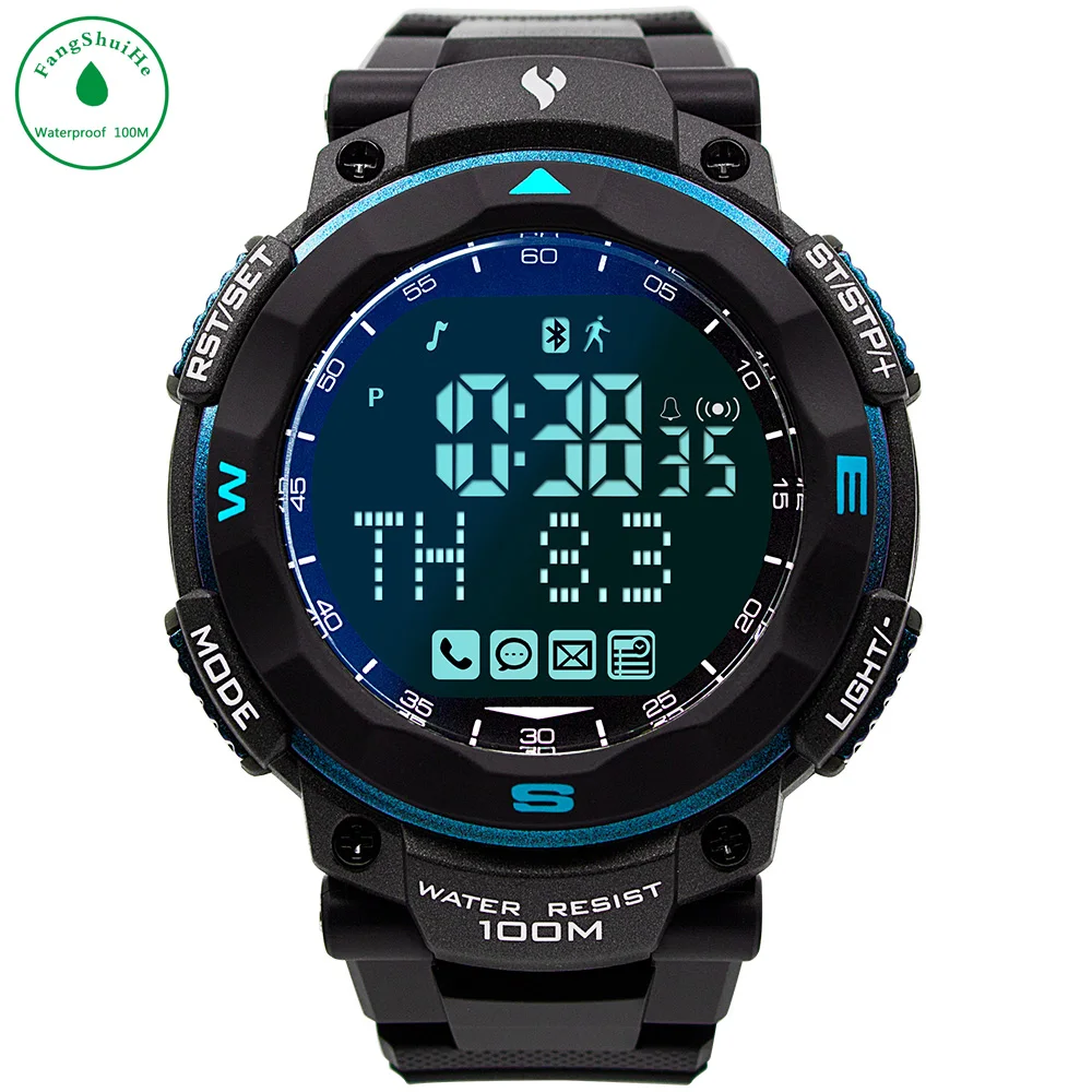 Smart Watch Men Android/ iOS 100M Waterproof Outdoor Wearable Devices Youngs MF5 Bluetooth Smart Health Electronics Digital