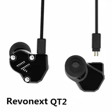 Revonext QT2 2DD+ 1BA гибридные наушники-вкладыши HIFI DJ Monito спортивные наушники для бега наушники-вкладыши