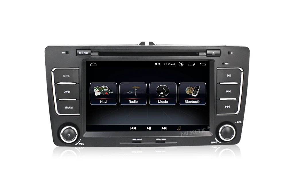 Top 2Din Android8.0 free shipping mic gift car audio for Skoda Octavia A5 car dvd player gps navigator bluetooth rds with map gift 12
