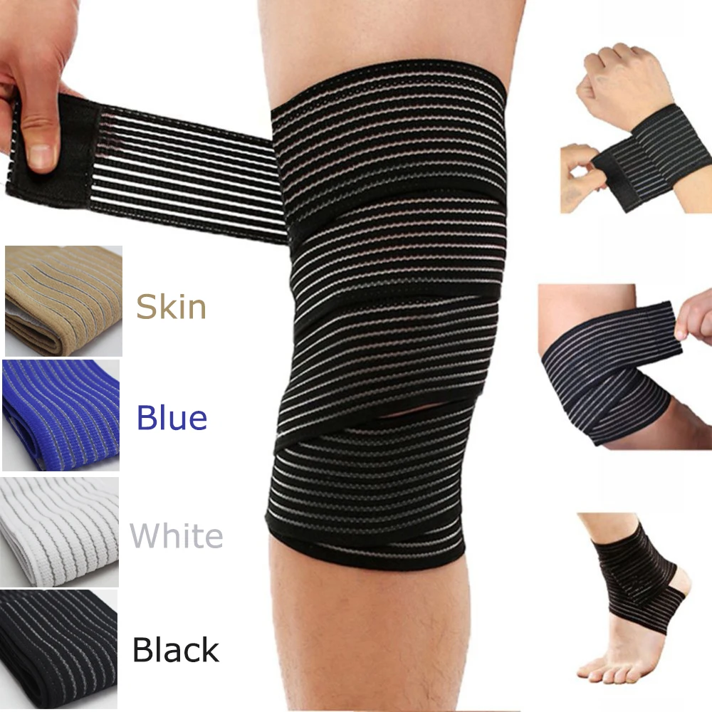 

1 Pc Elastic Bandage Compression Knee Support Sports Strap Knee Protector Bands Ankle Leg Elbow Wrist Calf Brace Safety 40~180cm