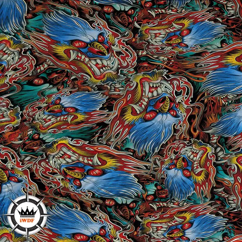 WDF9096 20M length pattern water transfer printing film Width 0.5M