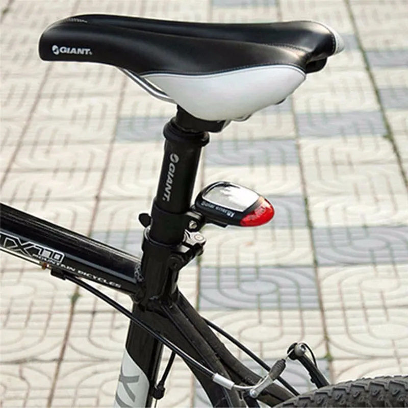 Solar Powered LED Rear Flashing Tail Light for Bicycle Cycling Lamp Safety TR
