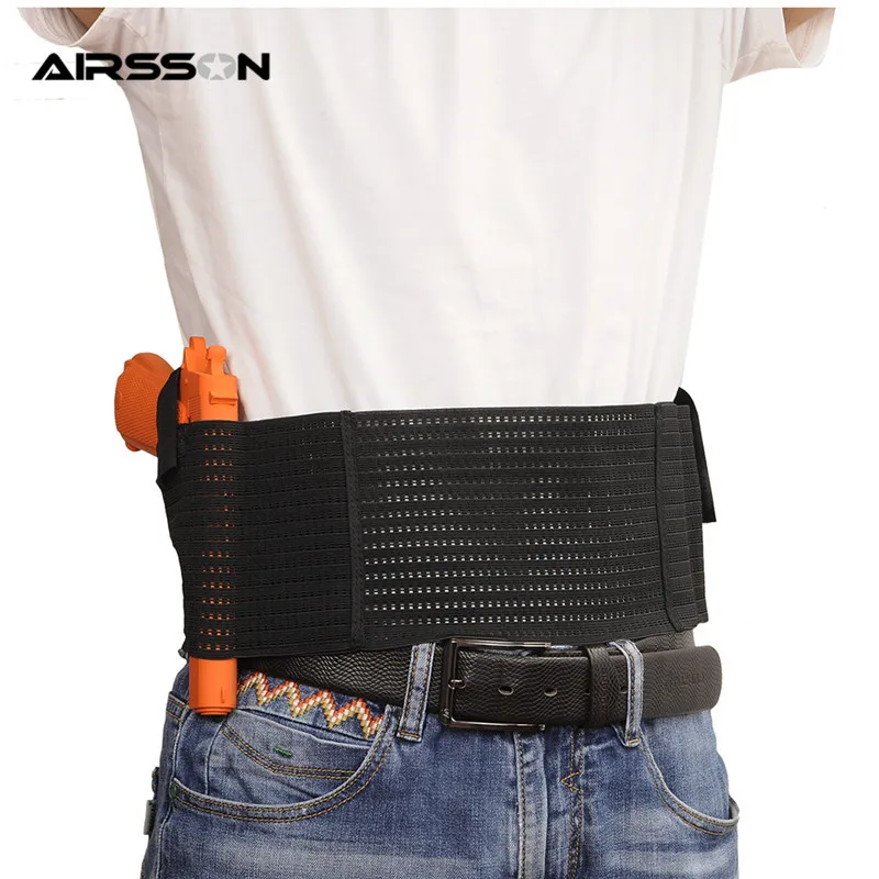 Concealed Holster Band Waist Pistol Gun Holster Fits Gun Left or Right