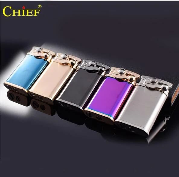 

Chief brass lighter, creative windbreak, custom custom grinding wheel, old retro kerosene lighter