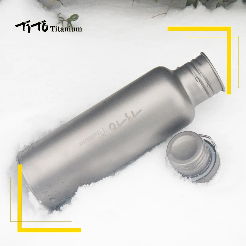 TiTo Titanium botella de bebida para bicicleta al aire libre camping ciclismo senderismo deporte bicicleta tapa de titanio 750 ml botella de bicicleta de titanio TiTo Titanium botella de bebida para bicicleta al aire libre camping ciclismo senderismo deporte bicicleta tapa de titanio 750 ml botella de bicicleta de titanio