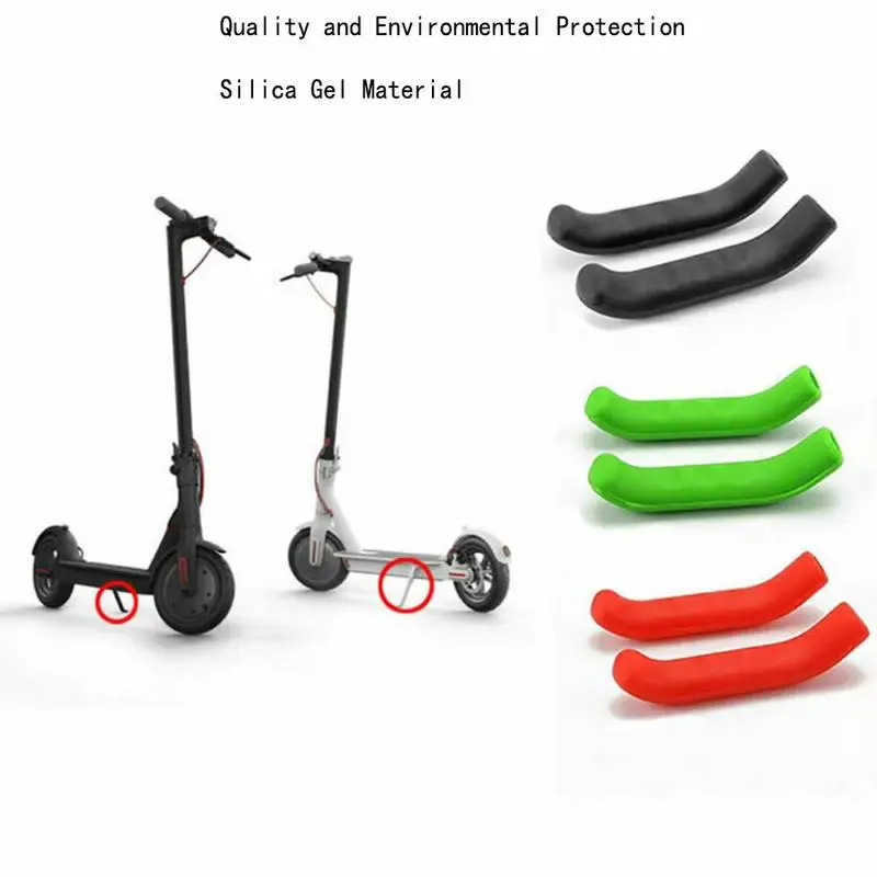 2pc Brake Grips Protector Cover For Xiaomi Electric M365 Scooter PU J4A3