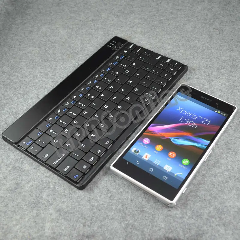 Free shipping 8&quot Wireless Bluetooth QWERTY Keyboard for Sony Xperia Z1 L39h | Компьютеры и офис