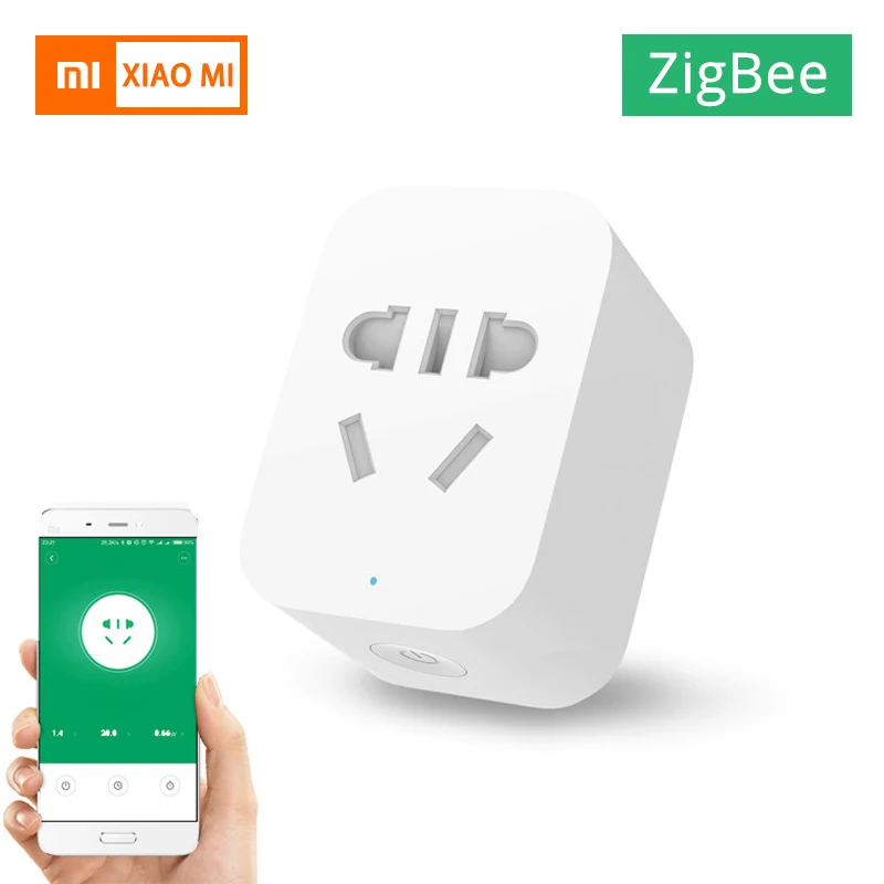 

Xiaomi ZigBee Smart Socket WiFi APP Wireless Control Switches Timer Plug for Android IOS work with Mi home App Detection Plug