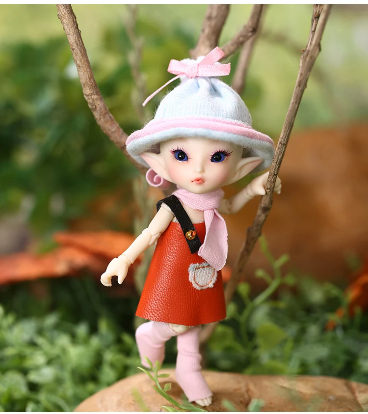 Fairyland FL Realpuki Роро BJD кукла 1/13 розовая улыбка эльфы игрушки подарок на день рождения