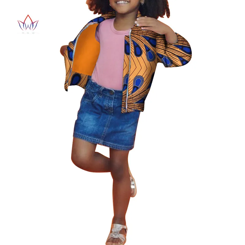 

2019 Dashiki African Clothing baby girl clothes winter full sleeve baby girl winter cloth cotton kids jackets for girls WYT198