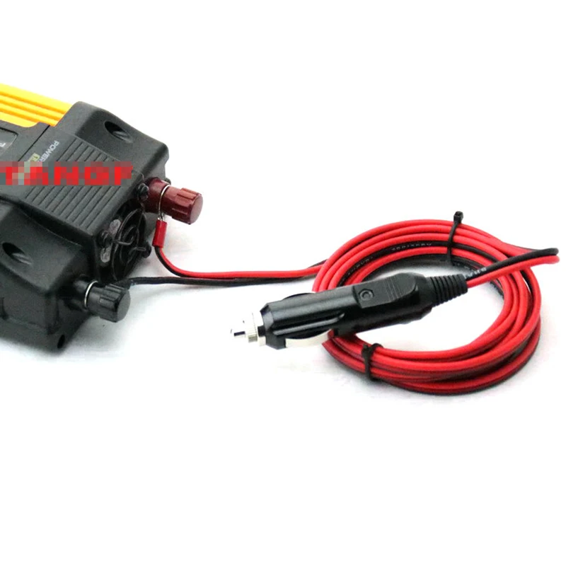 DC 12V 24Vto AC 220V 480V утолщенный Автомобильный Кабель питания прикуривателя для