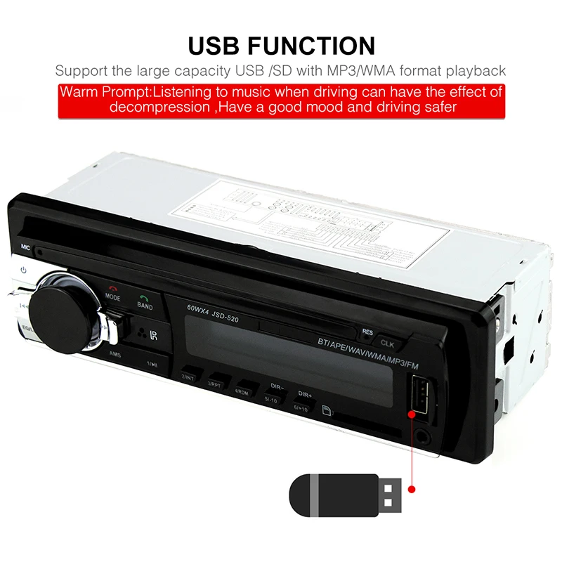Автомобильное радио Авторадио 1 Din Bluetooth SD MP3 плеер Coche Estereo Poste Para Авто аудио стерео