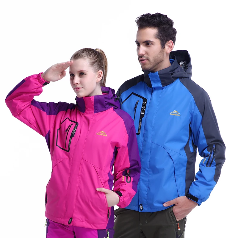 

Men's Winter 3 In 1 Outdoor Jackets Windbreaker Rain Outdoor Clothing Riding Hiking Camping Climbing Womens Jackets and Coats