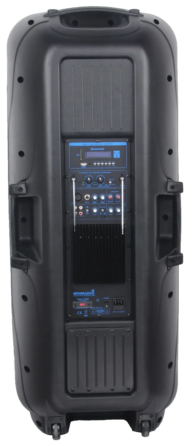 Staraudio двойной 15 &quotпа DJ этап 4500 Вт питание активных Bluetooth Динамик w/6ch смеситель