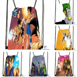 Индивидуализированный Жемчуг Дракона аниме Drawstring сумка-рюкзак милый рюкзак детский Ранец (черный назад) 31x40 см #180531-03-55