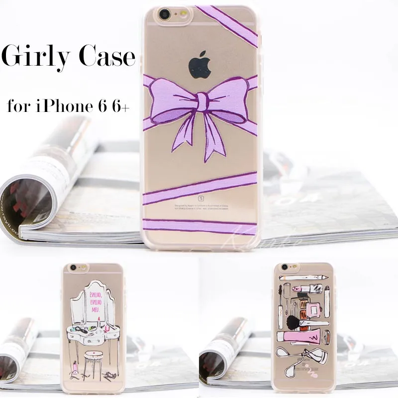 Cute Butterfly Makeup Phone Case for iPhone 5 5s SE 6 6S 7