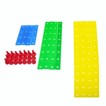 

Polygon Area and Circumference Calculation Props Color Polygon Splicing Bar Children DIY Triangle Trapezoid Plastic Math Tools