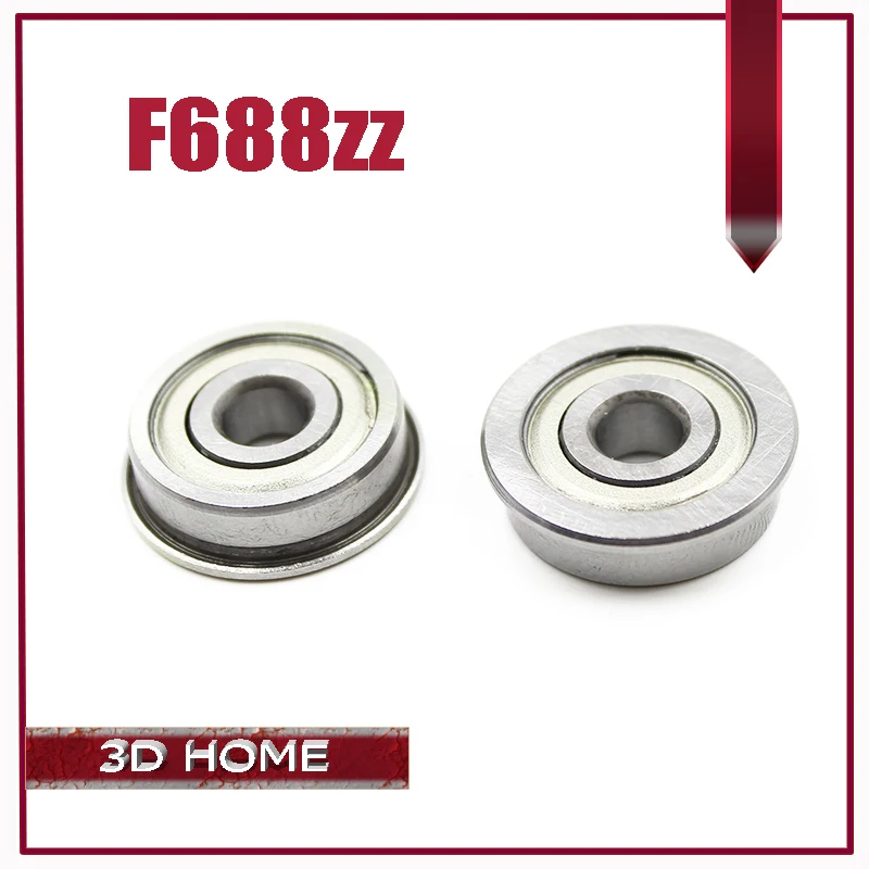 10Pcs F688-2Z F688ZZ F688zz F688 zz F628/8ZZ Flanged Flange Deep Groove Ball Bearings 8 x 16 x 5mm Free shipping for 3D printer 10Pcs F688-2Z F688ZZ F688zz F688 zz F628/8ZZ Flanged Flange Deep Groove Ball Bearings 8 x 16 x 5mm Free shipping for 3D printer