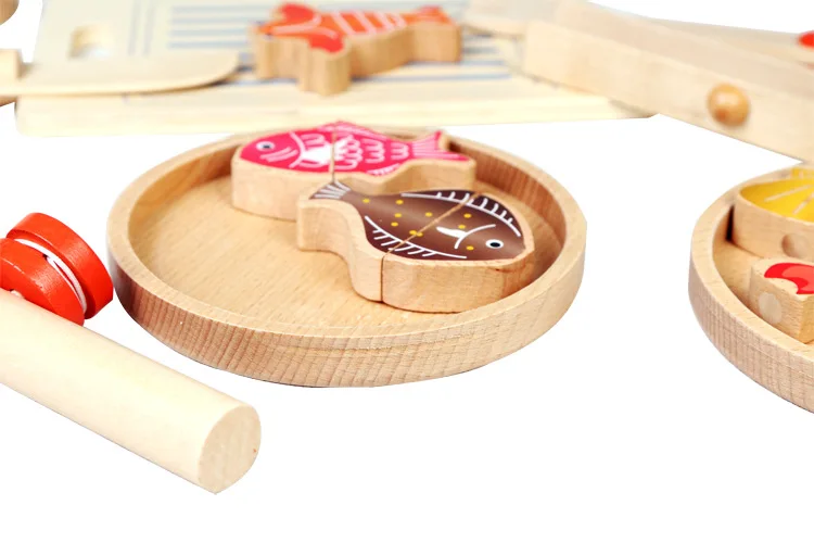 Детские деревянные игрушки Магнитная рыбалка/дом с музыкальные игрушки комбо деревянные игрушки рыбалка
