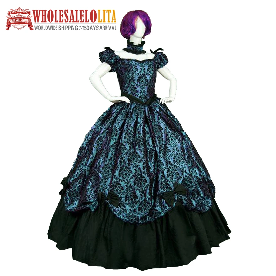 

Vintage Victorian 1860s Civil War Ball Dress/Gothic Lolita Dress Renaissance dress All size