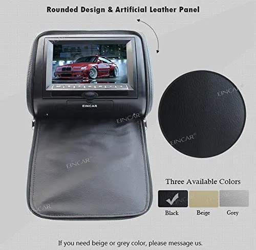 Clearance Pair of Car Headrest Monitor LCD IR FM Transmitter Car dvd player dual screen Multimedia Game Player + 2 Wireless IR Headphones 5