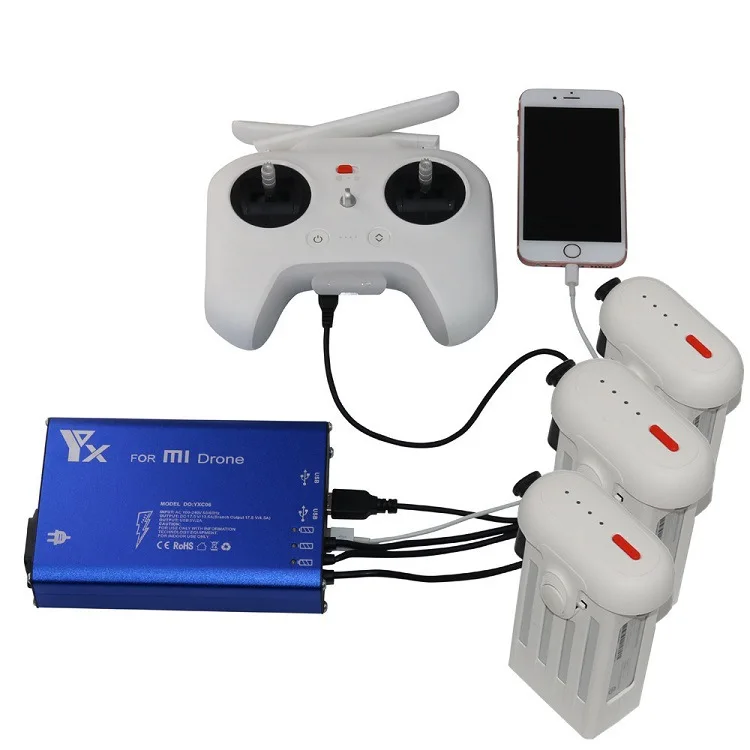 RC Drone Battery Charger 3 Channels Battery Controller Phones Fast Charging Chargers for XiaoMi