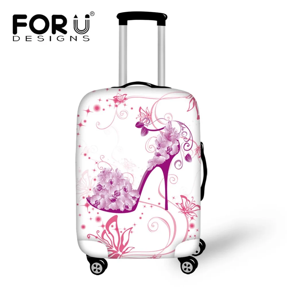 Cute 3D Different Style Leaves Pattern Luggage Protector Travel Luggage Cover Trolley Case Protective Cover Fits 18-32 Inch