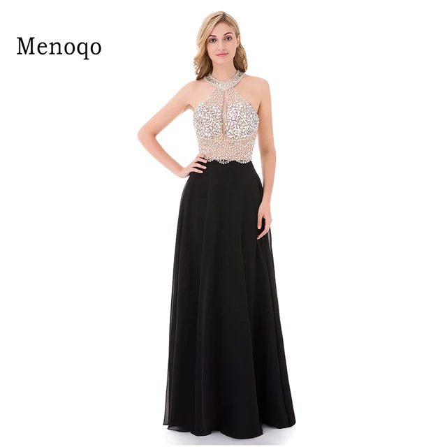 9211W Sexy A Line Black Prom Dress 2018 Long Halter Beaded Backless vestidos de fiesta Formal Evening Gown Party Pageant Dresses-in Prom Dresses from ... 9211W Sexy A Line Black Prom Dress 2018 Long Halter Beaded Backless vestidos de fiesta Formal Evening Gown Party Pageant Dresses-in Prom Dresses from ...