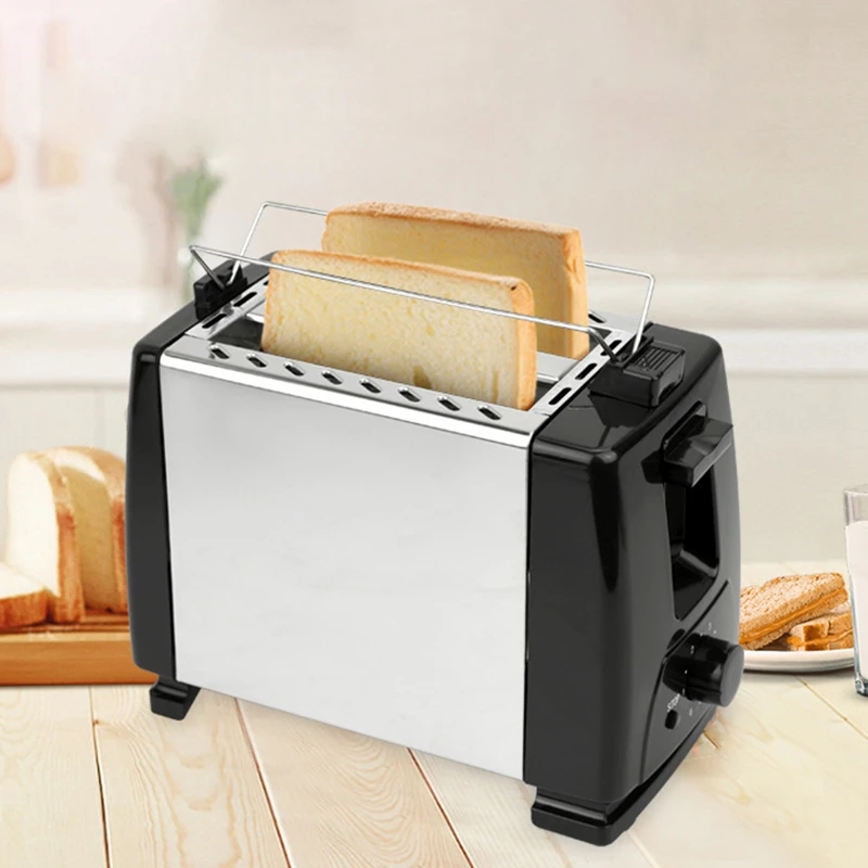 Лидер продаж 600 Вт Электрический тостер Электрический гриль Автоматическая сэндвич-Хлебопечь 2 ломтика для завтрака американская вилка