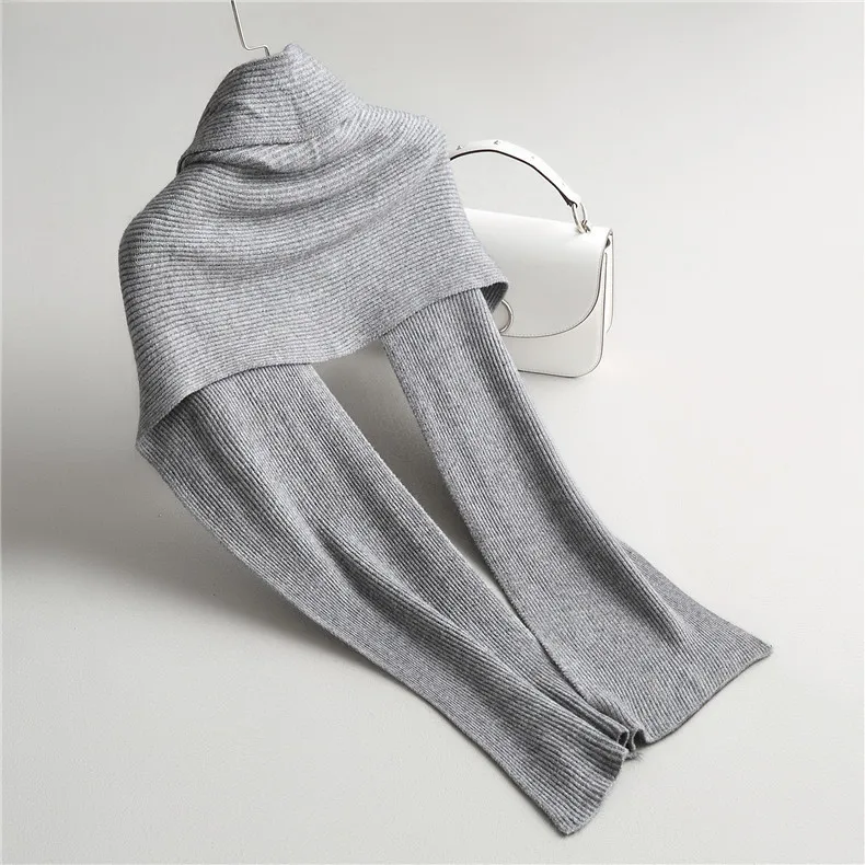2018new Women Wool Blends Knitted Wrap Swing Fashion High Collar Poncho For Female Scraves Irregular Warm Winter Shawl Capes