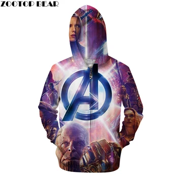 

Men 3D Zip Hoodies Zipper Hoody Casual Sweatshirt Printed Tracksuit Brand Coat Pullover Male Coat Streatwear DropShip ZOOTOPBEAR