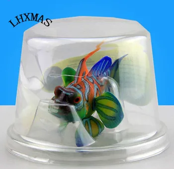 

Eco-friendly Glowing Effect Frog Fish Aquarium Silicone Aquarium Decoration A040