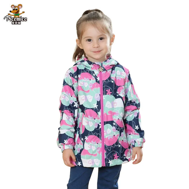 

Baby Girls Jackets Waterproof Windproof Child Coat Children Outerwear Warm Polar Fleece Hooded For 3-12T Winter Spring Autumn