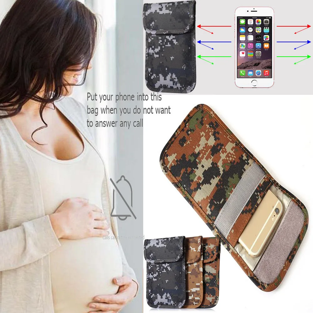 

7 inch Universal Phone Car Key Signal Blocker Case Keyless Entry Fob Guard Signal Blocking Pouch Anti Theft Lock Device Bag