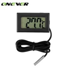 Цифровой термометр автомобилей ЖК-дисплей Дисплей Температура Калибр метр открытый и закрытый автомобиля Украшения