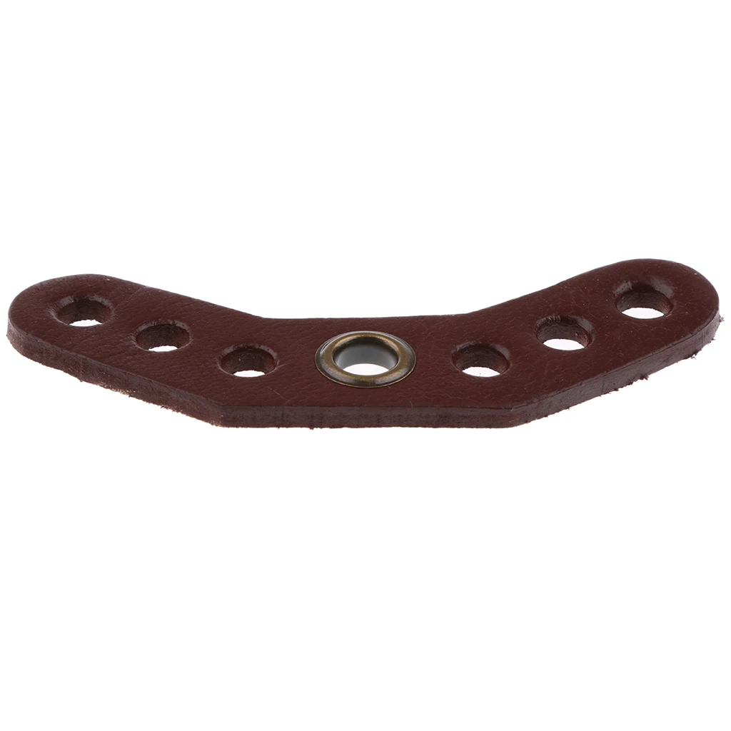 Footful Archery Bow Wrist Sling Leather Yoke Bracket Mount Outdoor Hunting Accessories Black/Brown