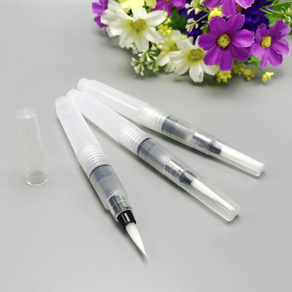 

3pcs Drawing Brush Water Color Refillable Watercolor Brush Drawing Pen Portable Paint Brush Painting Brush Set Art Supplies
