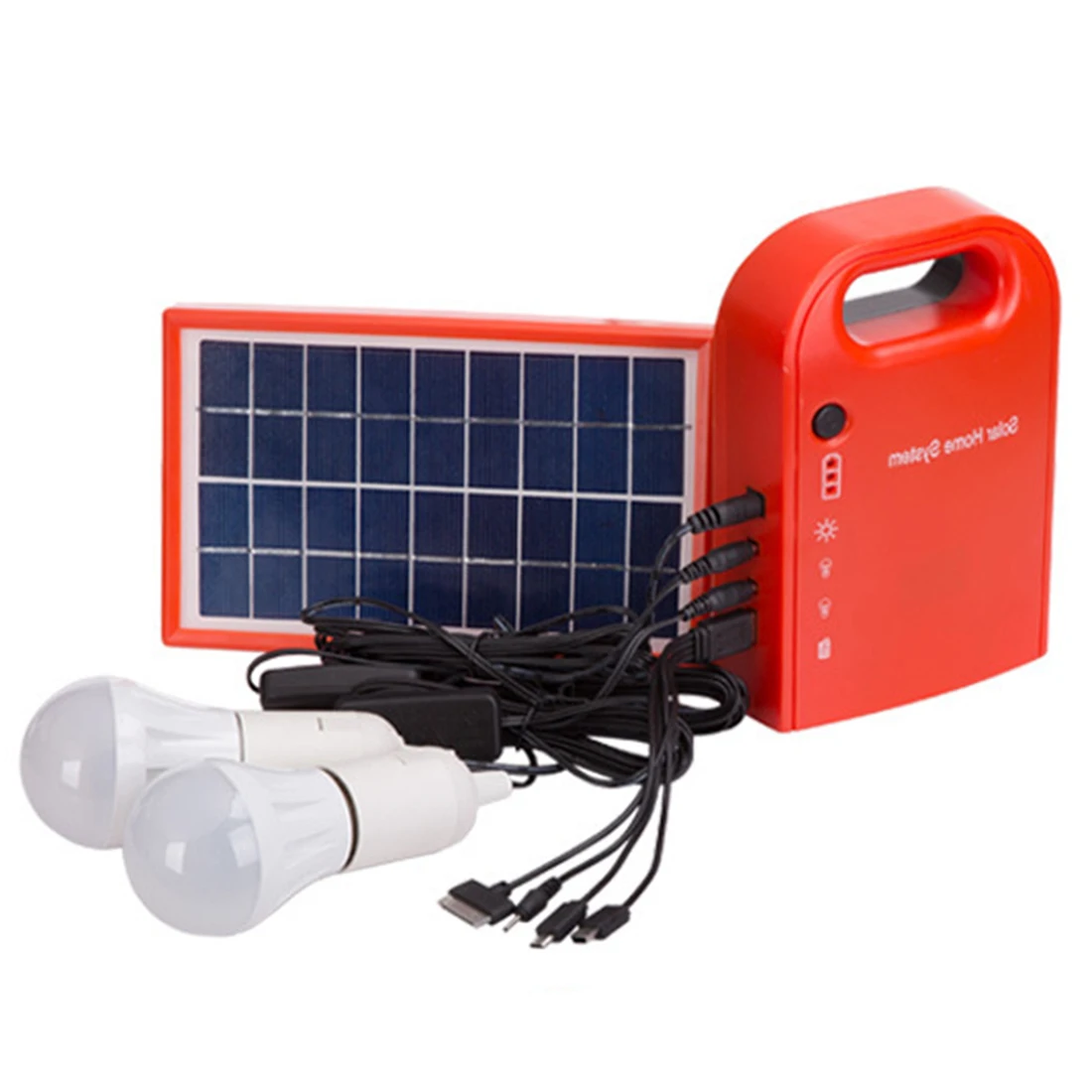 

SOPATiO Household Power Photovoltaic Generator Solar Panel System Solar Lamp Battery Charger Cable Emergency Lighting System
