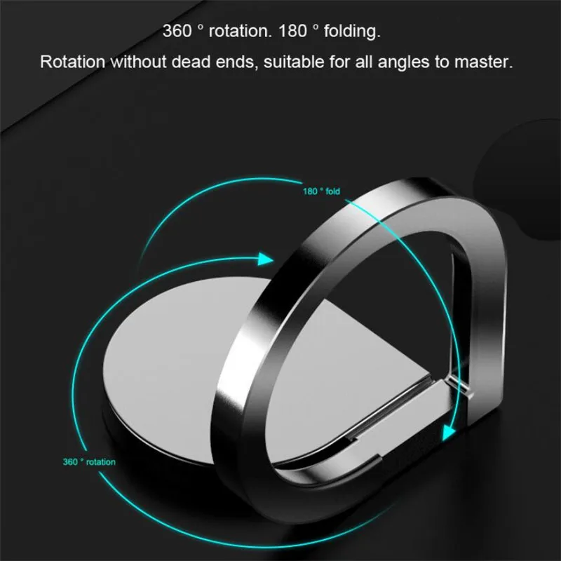 Water Droplets Universal Magnetic Metal Car Phone Finger Holder 360 Degree Phone Ring Bracket for iPhone Xiaomi Mei zu Samsung