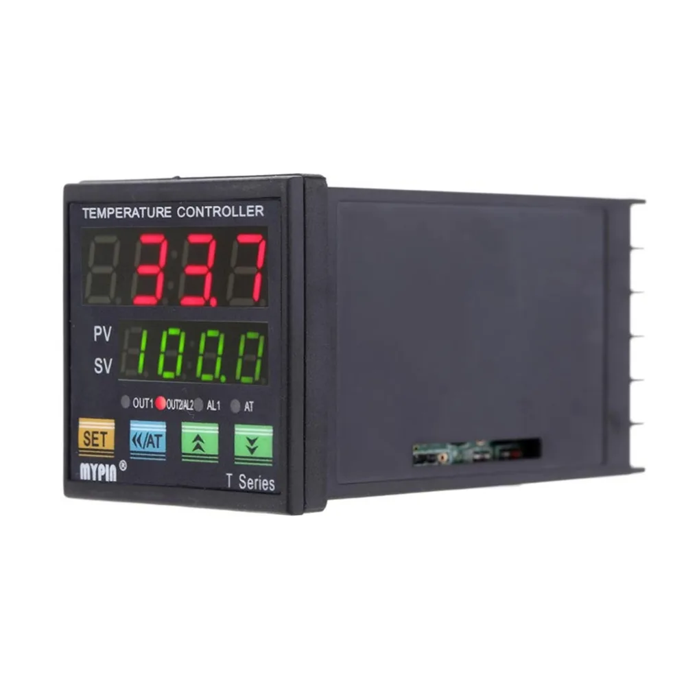 

Thermometer TA4-VSR Digital PID Temperature Controller 0-10V Analogue Output 2 Alarms Relay Thermometer Heating Cooling Control
