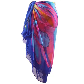 

Womens Swim Wear Bikini Cover Up Sheer Beach Mini Wrap Skirt Sarong Pareo Shorts 2020 Summer Scarf Skirt Ladies Sundress #Zer
