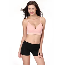 Multicolored Women\'s Ladies Sports Yoga Soft Stretchy Padded Straps Bra Tops Sports beautiful 7