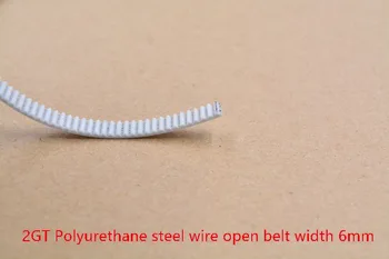 

3d printer belt Polyurethane steel wire open ended belt timing belt 2GT width 6mm 9mm 10mm 15mm belt linear motion 1pcs